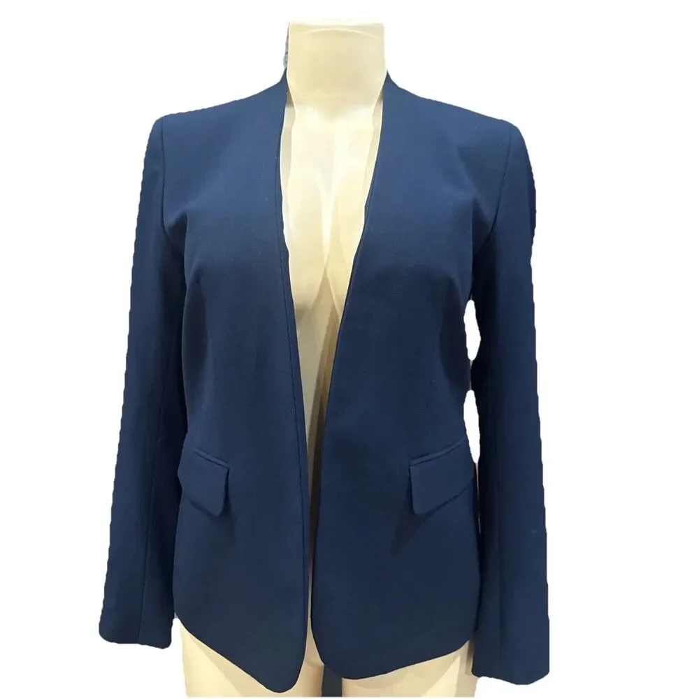 Bar III Blazer Womens Size XXS. Gray Long Sleeve Open Front Career Business New